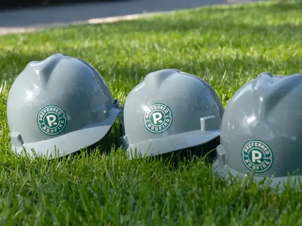 Preferred Roofing hard hats
